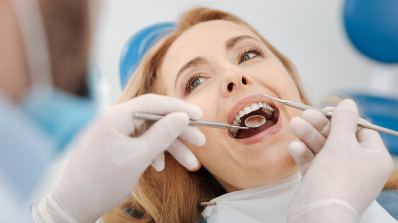 Woman At Dentist
